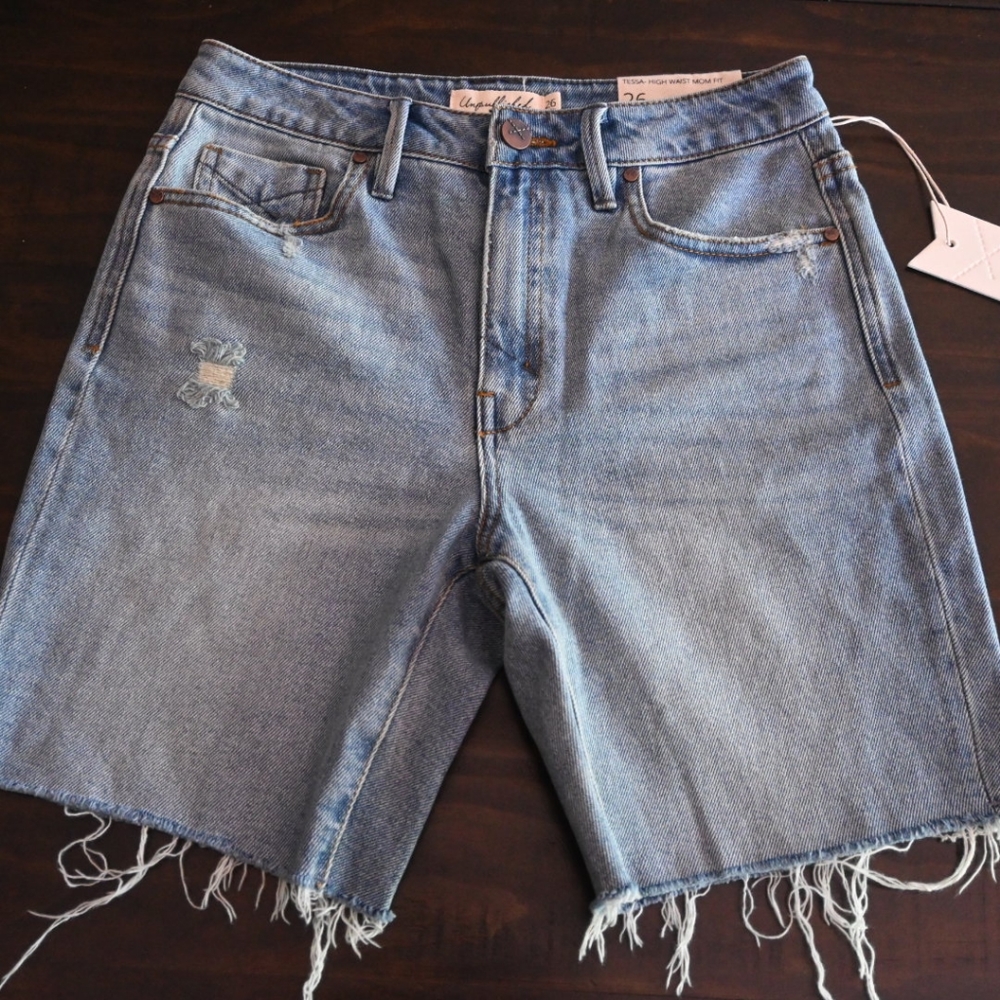 Unpublished High Waisted Jean Shorts